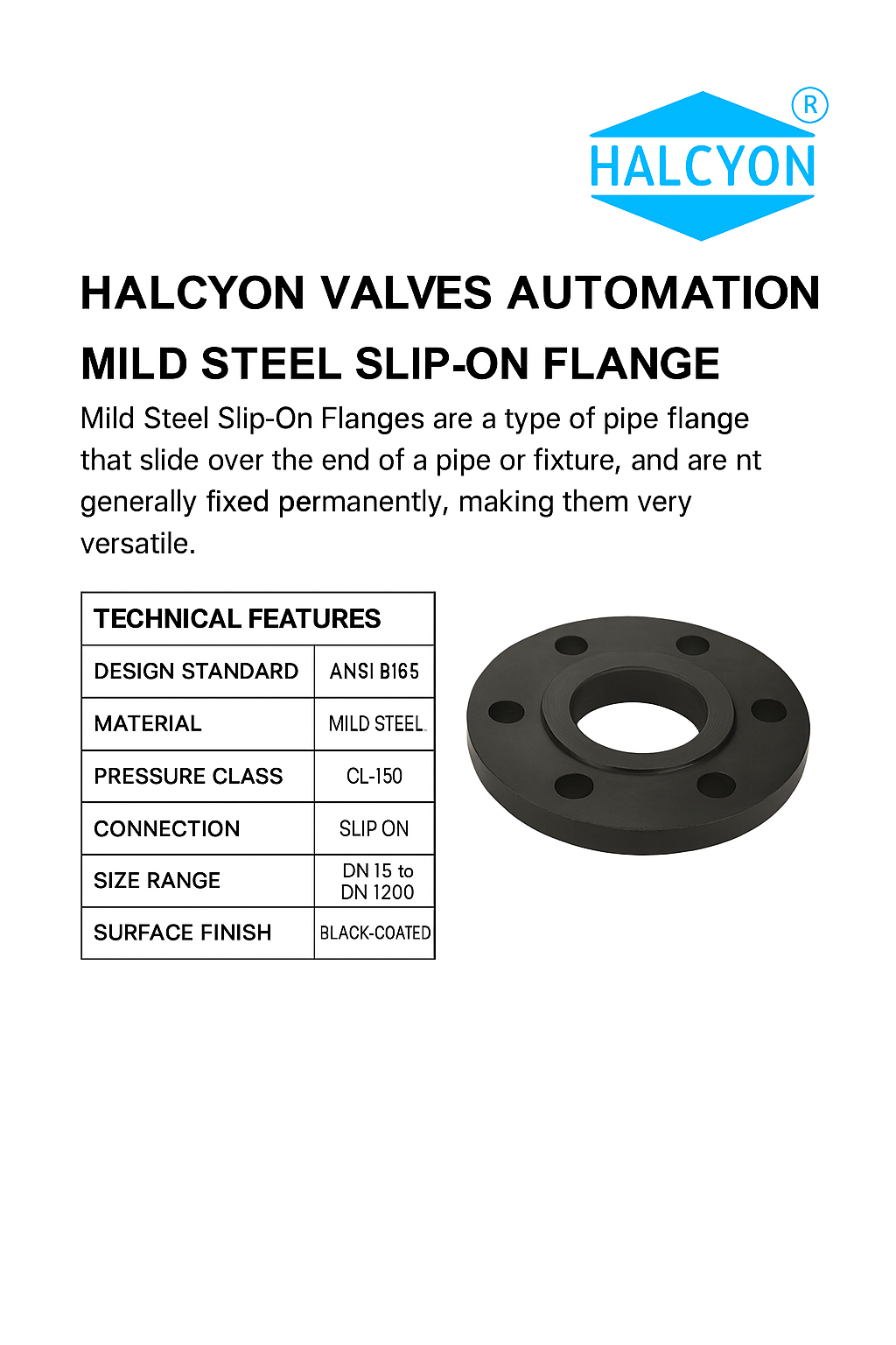 Slip On Flanges (ANSI B16.5 Cl-150)